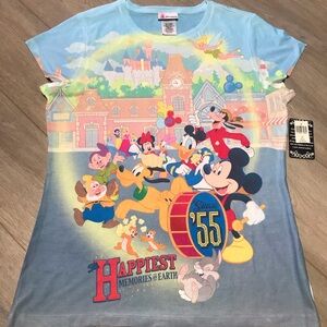 Rare! Disney Women’s Limited Edition Blue Graphic T-Shirt